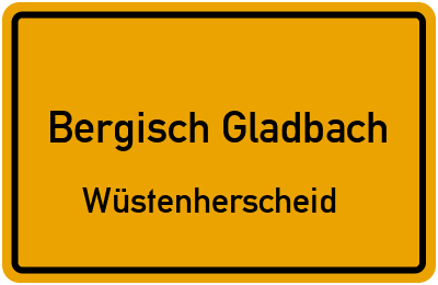 Straßenverzeichnis Bergisch Gladbach Wüstenherscheid