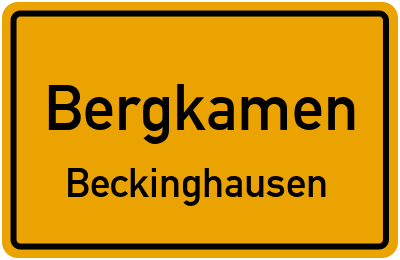 Straßenverzeichnis Bergkamen Beckinghausen