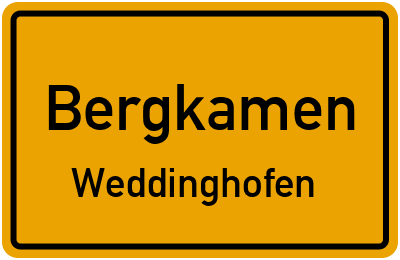 Straßenverzeichnis Bergkamen Weddinghofen