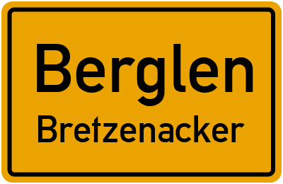 Straßenverzeichnis Berglen Bretzenacker