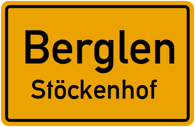Ortsschild Berglen Stöckenhof