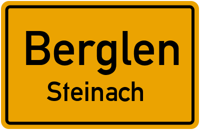 Ortsschild Berglen Steinach