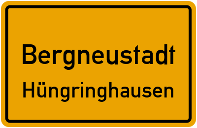 Ortsschild Bergneustadt Hüngringhausen