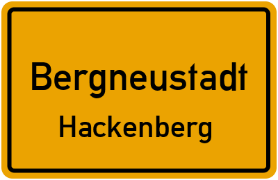 Ortsschild Bergneustadt Hackenberg