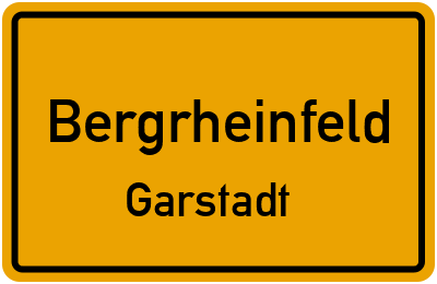 Straßenverzeichnis Bergrheinfeld Garstadt