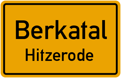 Straßenverzeichnis Berkatal Hitzerode