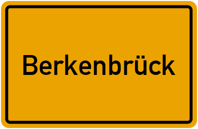 Ortsschild von Berkenbrück in Brandenburg