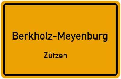 Straßenverzeichnis Berkholz-Meyenburg Zützen