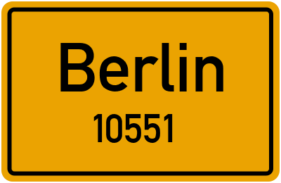 PLZ 10551 in Berlin, Bezirk(e) mit der Postleitzahl 10551