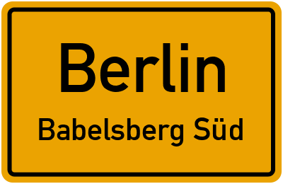 Straßenverzeichnis Berlin Babelsberg Süd