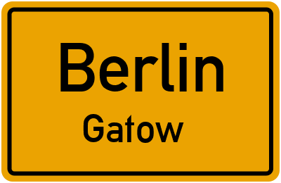 Ortsschild Berlin Gatow