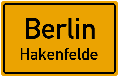 Ortsschild Berlin Hakenfelde