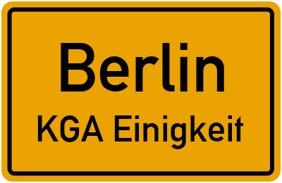 Straßenverzeichnis Berlin KGA Einigkeit