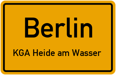 Straßenverzeichnis Berlin KGA Heide am Wasser