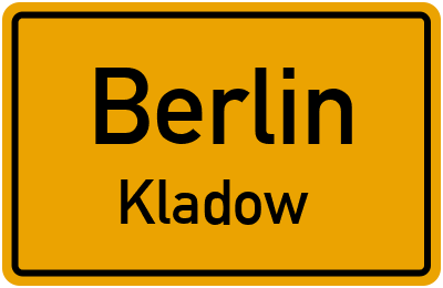 Ortsschild Berlin Kladow