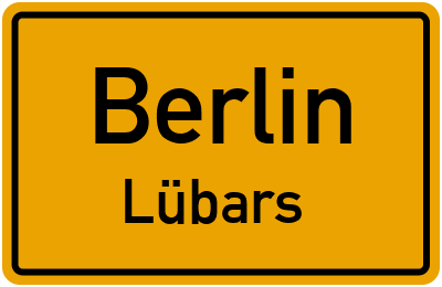 Ortsschild Berlin Lübars
