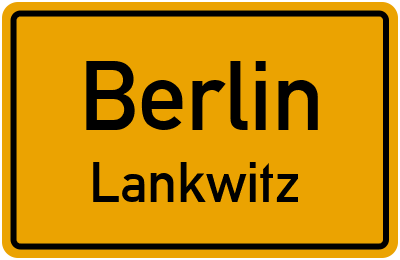 Ortsschild Berlin Lankwitz