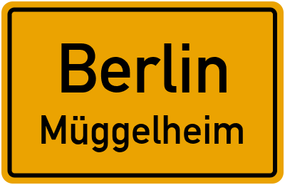 Ortsschild Berlin Müggelheim