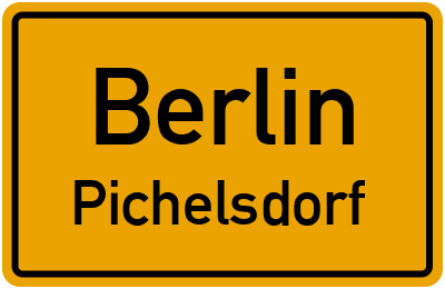 Ortsschild Berlin Pichelsdorf