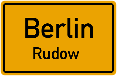 Ortsschild Berlin Rudow