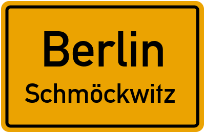 Ortsschild Berlin Schmöckwitz