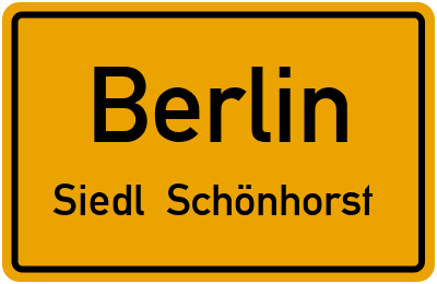 Straßenverzeichnis Berlin Siedl. Schönhorst