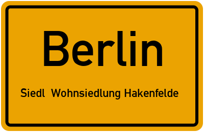 Straßenverzeichnis Berlin Siedl. Wohnsiedlung Hakenfelde