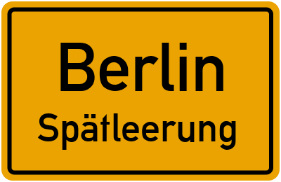 Briefkasten mit Abendleerung in Berlin