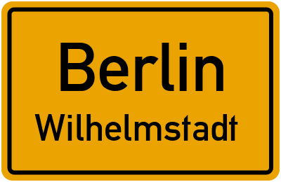 Ortsschild Berlin Wilhelmstadt