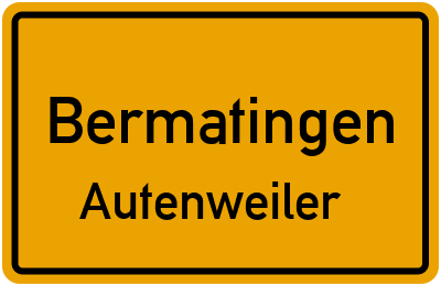 Straßenverzeichnis Bermatingen Autenweiler