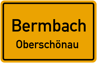 Straßenverzeichnis Bermbach Oberschönau