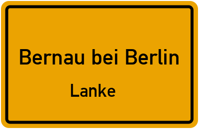 Straßenverzeichnis Bernau bei Berlin Lanke