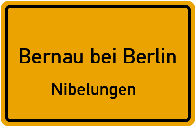 Straßenverzeichnis Bernau bei Berlin Nibelungen
