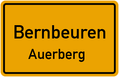 Ortsschild Bernbeuren Auerberg