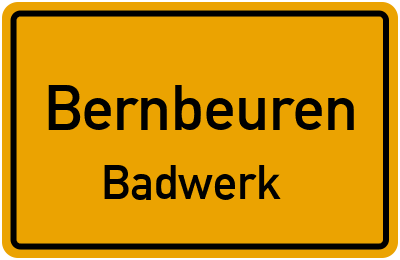Straßenverzeichnis Bernbeuren Badwerk