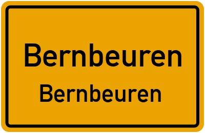 Ortsschild Bernbeuren Bernbeuren