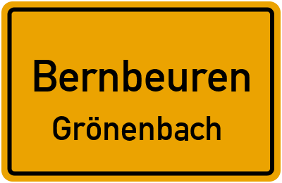 Straßenverzeichnis Bernbeuren Grönenbach