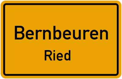 Straßenverzeichnis Bernbeuren Ried