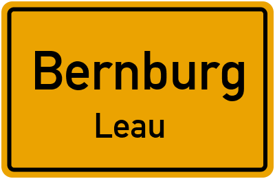 Straßenverzeichnis Bernburg Leau