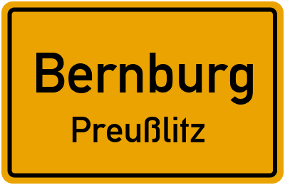 Straßenverzeichnis Bernburg Preußlitz