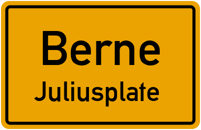 Straßenverzeichnis Berne Juliusplate