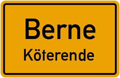 Straßenverzeichnis Berne Köterende