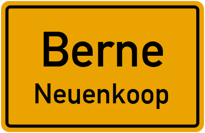 Ortsschild Berne Neuenkoop