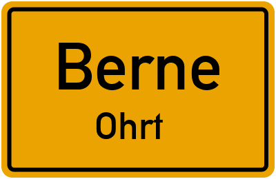 Straßenverzeichnis Berne Ohrt