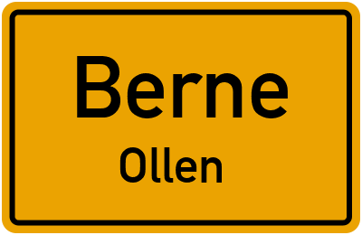 Straßenverzeichnis Berne Ollen