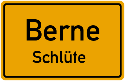 Straßenverzeichnis Berne Schlüte