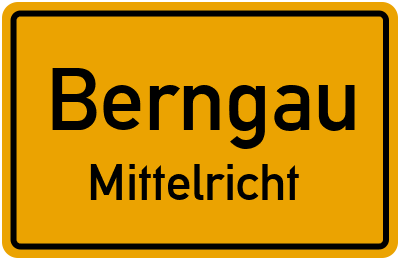 Straßenverzeichnis Berngau Mittelricht