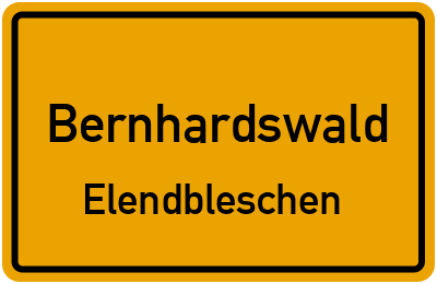 Straßenverzeichnis Bernhardswald Elendbleschen