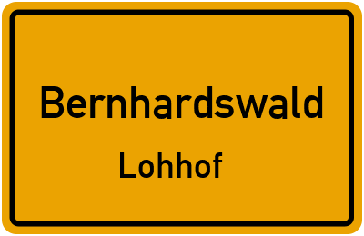 Straßenverzeichnis Bernhardswald Lohhof
