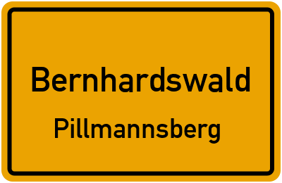 Straßenverzeichnis Bernhardswald Pillmannsberg